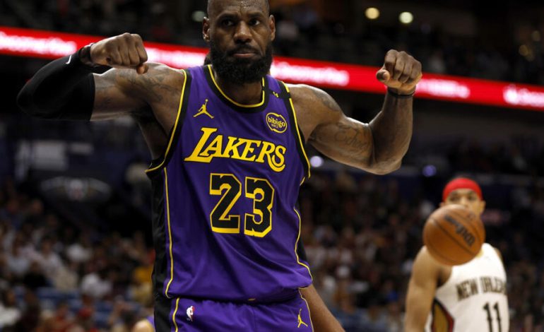  LeBron James lidera el cierre y los Lakers superan a los Pelicans: Quinta victoria consecutiva para los de Los Ángeles